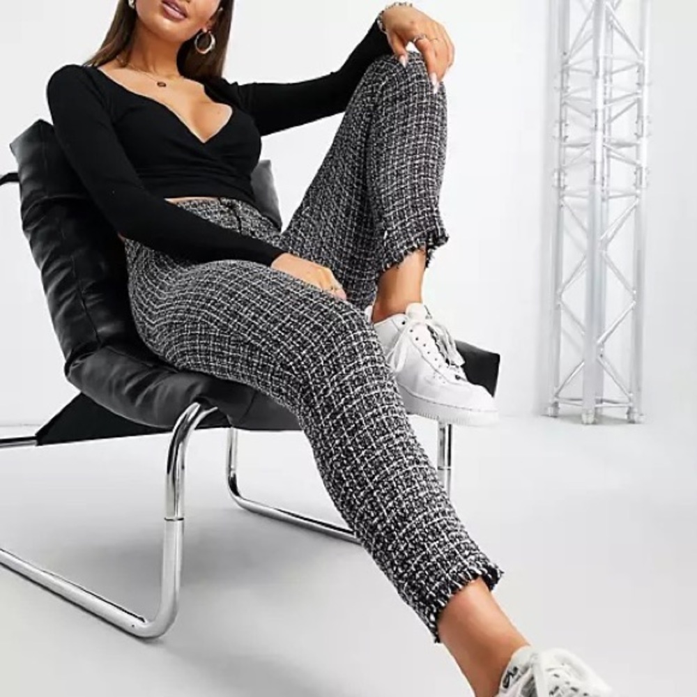 NWT Tailor Boucle Trousers Missguided